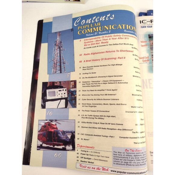 Popular Communications Magazine 2002 Lot of 5 Shortwave Radio Broadcasting Hobby - Picture 11 of 11